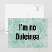Carte Postale Je ne suis pas Dulcinée (Devant / Derrière)
