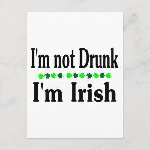 Carte Postale Je Ne Suis Pas Irlandais Irlandais Irlandais Irlan