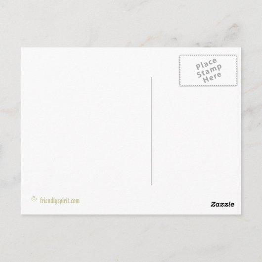 Carte Postale Je ne suis pas irlandais mais Embrasse-moi quand m (Dos)