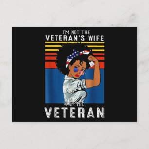 Carte Postale Je ne suis pas la femme du vétéran, je suis le vét
