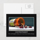 Carte Postale Je ne suis pas plus heureux que toi, j'ai juste de (Devant / Derrière)