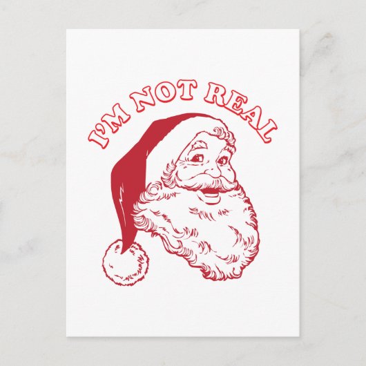 Carte Postale Je ne suis pas réel (Devant)