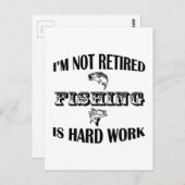 Carte Postale Je ne suis pas retraité (Devant / Derrière)