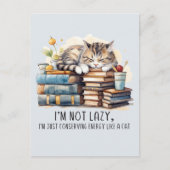 Carte Postale Je ne suis pas un chat mignon (Devant)