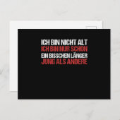 Carte Postale Je ne suis pas vieux, j'ai simplement été jeune un (Devant / Derrière)