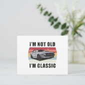 Carte Postale Je ne suis pas vieux, je suis Classique Rétro Sole (Debout devant)