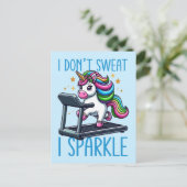 Carte Postale Je ne transpire pas, j'éblouis votre entraînement (Debout devant)