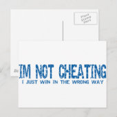Carte Postale Je ne triche pas (Devant / Derrière)