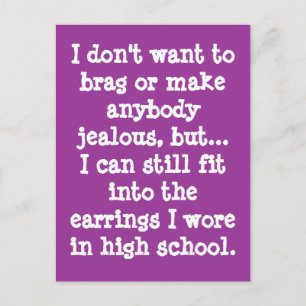 Carte Postale Je ne veux pas freiner...