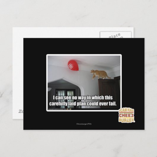 Carte Postale Je ne vois pas comment cela pourrait échouer (Devant / Derrière)