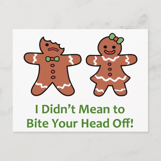 Carte Postale Je ne voulais pas dire (Devant)