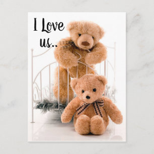Carte Postale Je nous aime nounours