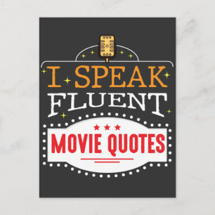 Carte Postale Je Parle Citations De Film Fluent Citations Film C