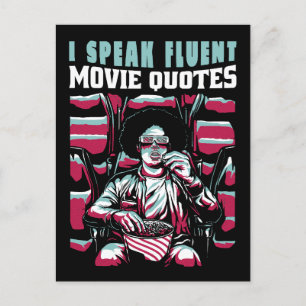 Carte Postale Je parle couramment les citations de films