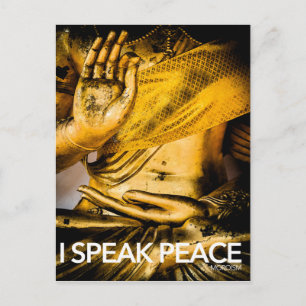 Carte Postale Je parle de paix : Maîtriser l'art de la paix.