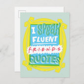 Carte Postale Je parle des devis Fluent FRIENDS™ - Peephole (Devant / Derrière)