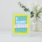 Carte Postale Je parle des devis Fluent FRIENDS™ - Peephole (Debout devant)