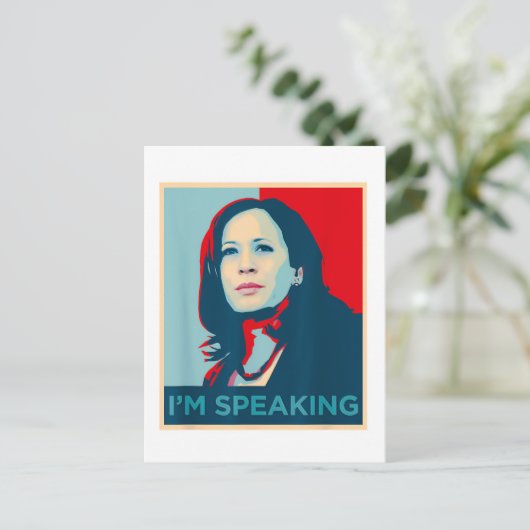Carte Postale Je parle Kamala Harris (Debout devant)