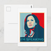 Carte Postale Je parle Kamala Harris (Devant / Derrière)