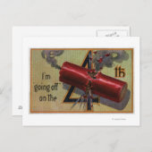 Carte Postale Je pars sur le quatrième # 2 (Devant / Derrière)