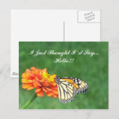 Carte Postale Je Pensais Juste Que Je Dirais... Bonjour ! (Devant / Derrière)