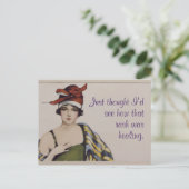 Carte Postale "Je pensais voir comment cette éruption guérit" P (Debout devant)