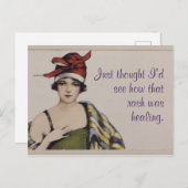 Carte Postale "Je pensais voir comment cette éruption guérit" P (Devant / Derrière)