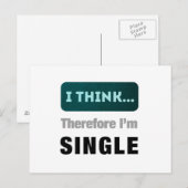 Carte Postale Je pense (Devant / Derrière)