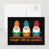 Carte Postale Je Pense À Mes Gnomes (Devant / Derrière)