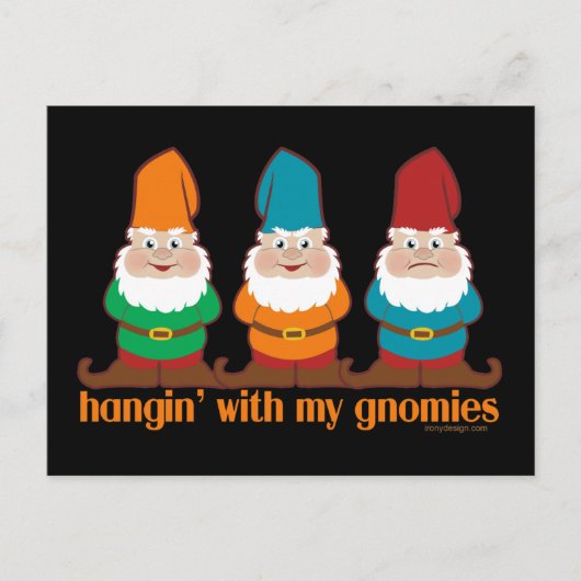 Carte Postale Je Pense À Mes Gnomes (Devant)