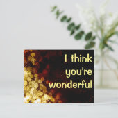 Carte Postale Je pense que vous êtes merveilleux (Debout devant)