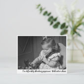 Carte Postale "Je pense vraiment au pepperoni. Avec une che supp (Debout devant)