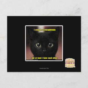 Carte Postale Je peux être schizophrène