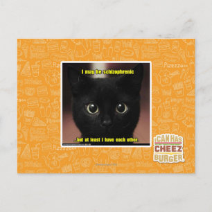 Carte Postale Je peux être schizophrène