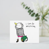 Carte Postale Je peux faire n'importe quoi. (Debout devant)