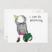 Carte Postale Je peux faire n'importe quoi. (Devant / Derrière)