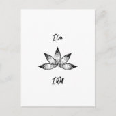 Carte Postale Je Peux Vais Inspirer La Détermination Lotus (Devant)