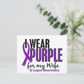 Carte Postale Je Porte Du Violet Pour Ma Femme 10 Lupus (Debout devant)