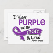 Carte Postale Je Porte Du Violet Pour Ma Mère 42 Lupus (Devant / Derrière)