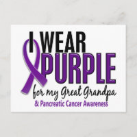 Je Porte Violet Grand Grand Grand-Père 10 Cancer P