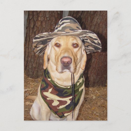 Carte Postale Je préfère chasser (Devant)