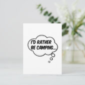 Carte Postale Je préfère être en camping (Debout devant)