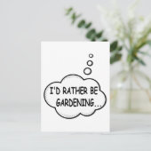 Carte Postale Je préfère être jardiné (Debout devant)