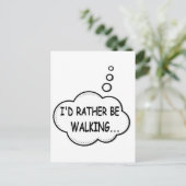 Carte Postale Je préfère marcher (Debout devant)