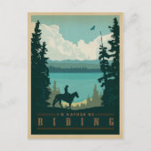 Carte Postale Je préfère rouler (Devant)