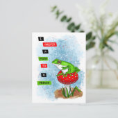 Carte Postale Je préfère une grenouille à un prince | Artwork de (Debout devant)