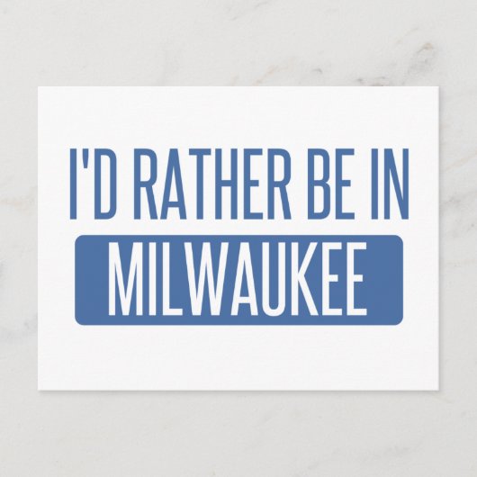 Carte Postale Je préférerais être (Devant)