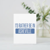 Carte Postale Je préférerais être à Asheville (Debout devant)