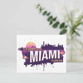 Carte Postale Je Préférerais Être À Miami - Funny Floride (Debout devant)