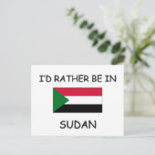 Carte Postale Je préférerais être au Soudan (Debout devant)